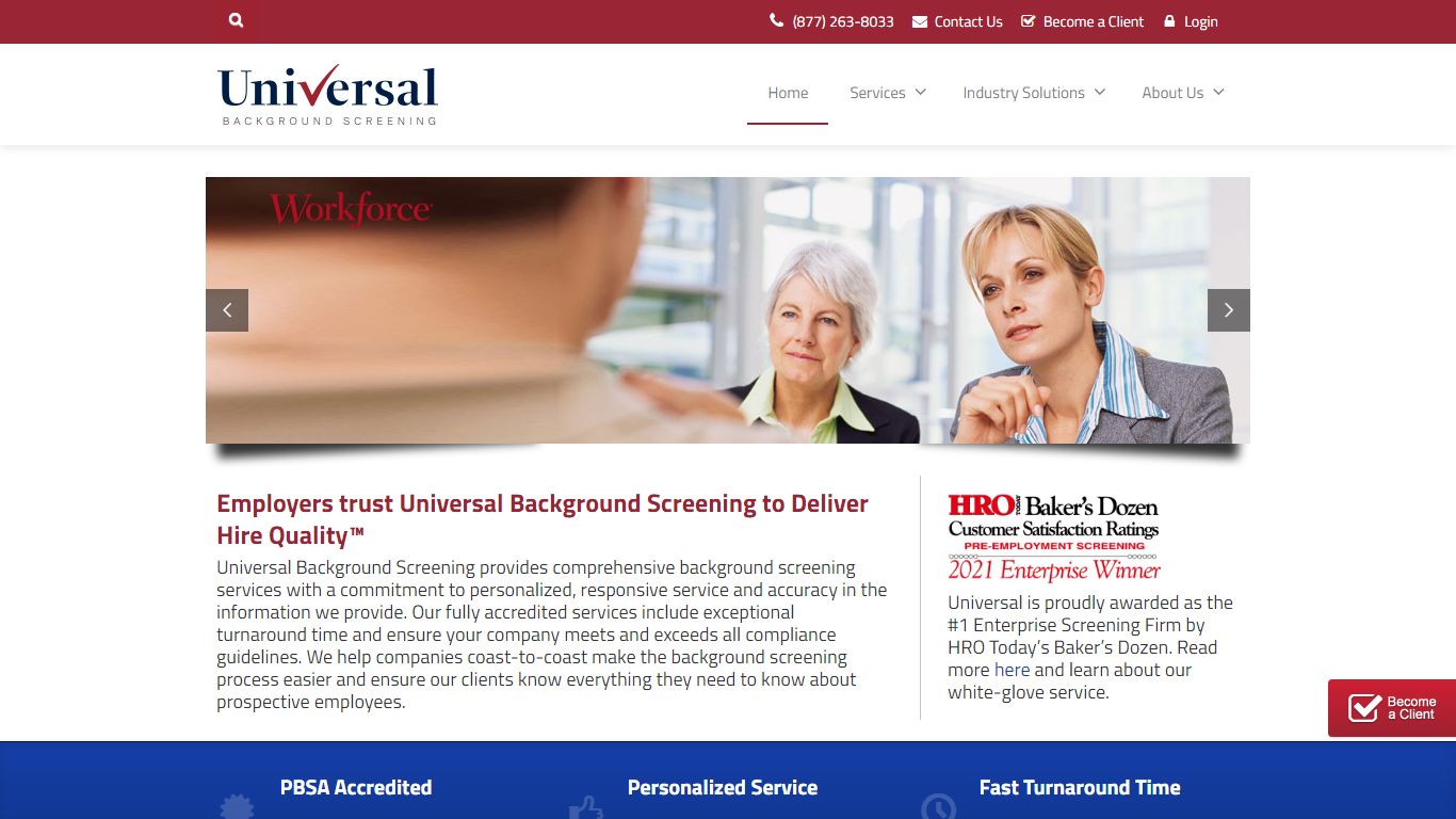 Universal Background Screening | Delivering Hire Quality